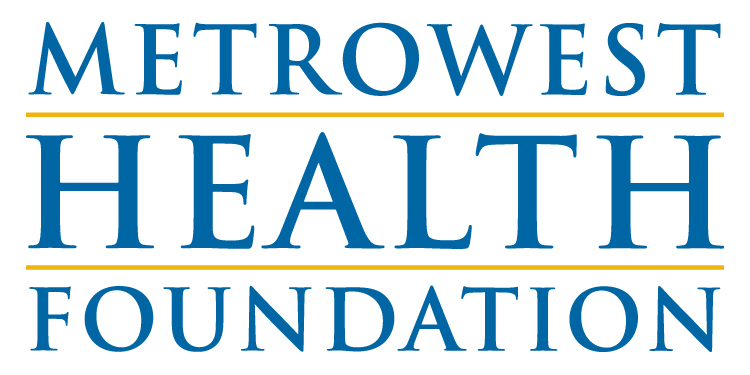 MetroWest Health Foundation blue and gold logo